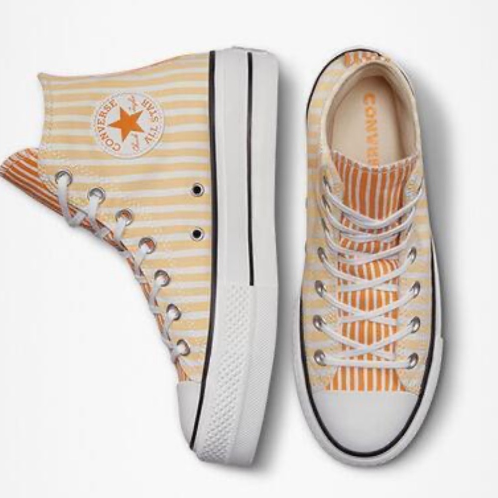 Stripped high top platform converse!